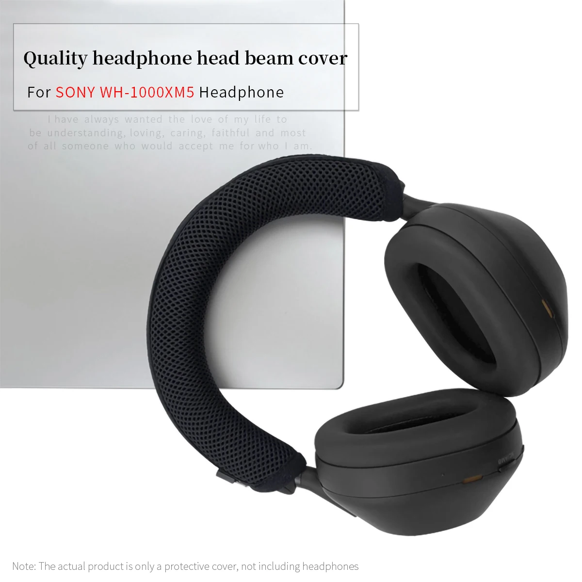 Cubierta de haz de cabeza de auriculares de calidad para Sony WH-1000XM5, funda protectora de auriculares, funda protectora de haz de cabeza