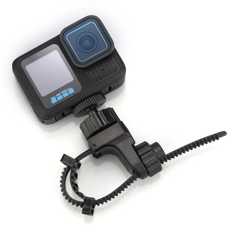 360 degree Rope Strap Clamp clip, Action Camera Strap Holder, live stream selfie photography rotating bike clip for Gopro Hero