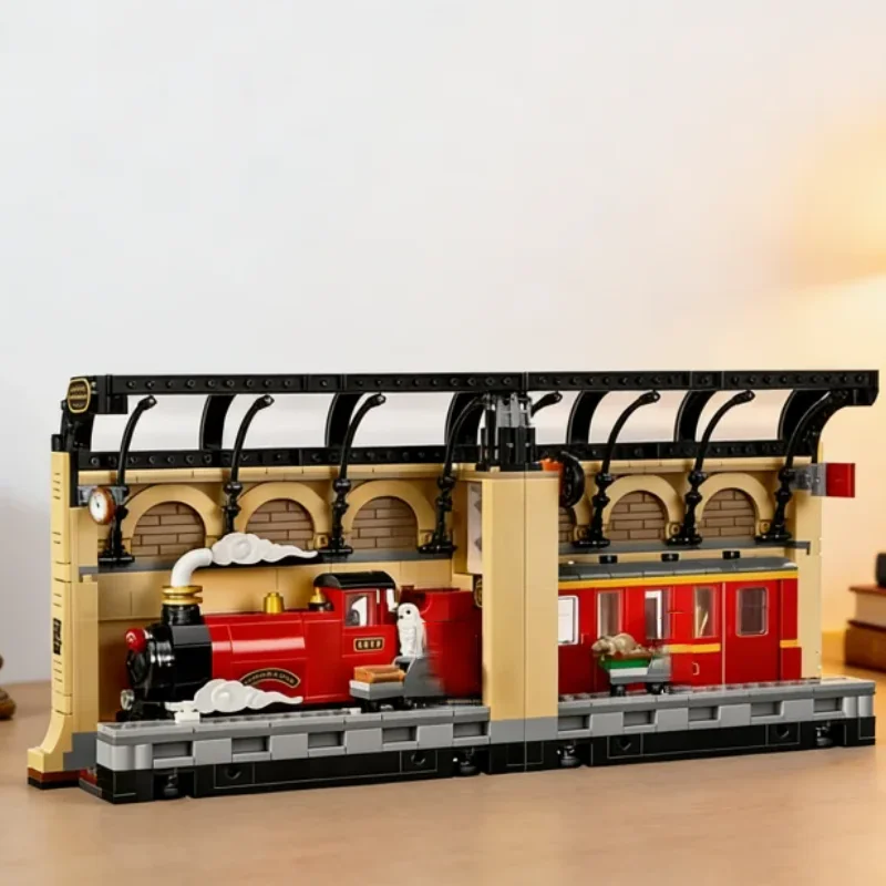 Train Bookshelf Book Nook Building Blocks 832pcs In Stock Educational Diy Assembly Decoration Model Creative Home Ornament Gifts