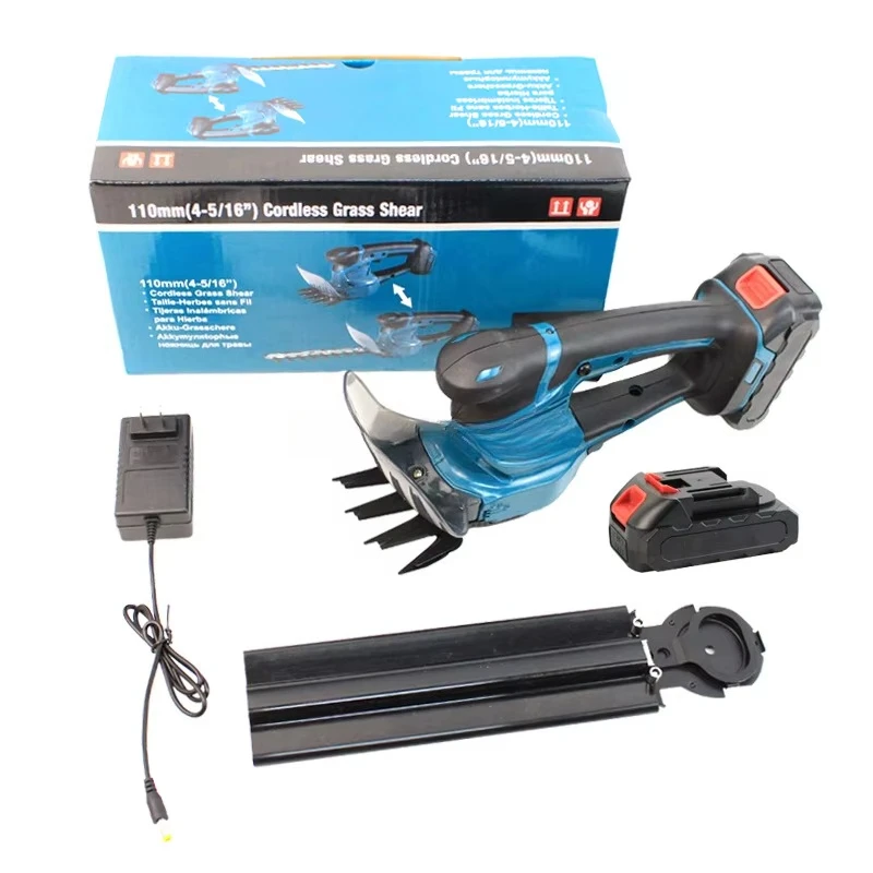 

Trade Industrial Grade Cordless Rechargeable Electric Hedge Trimmer Dual Scissors Lithium