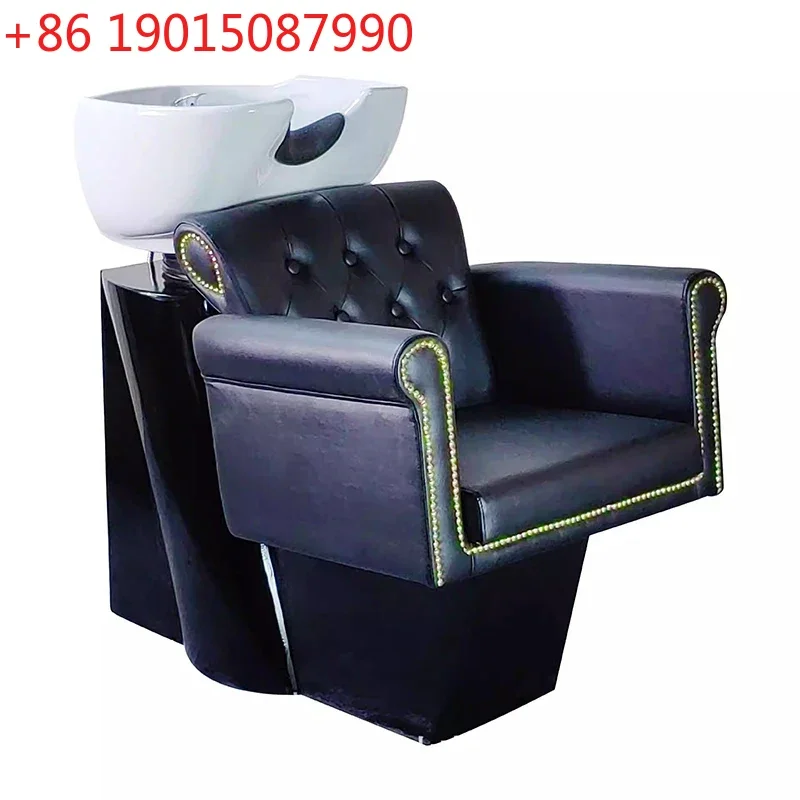 

Luxury Professional Shampoo Bed Water Circulation Chaise Coiffure Head Spa Beauty Salon Kapperspullen Commercial Furniture