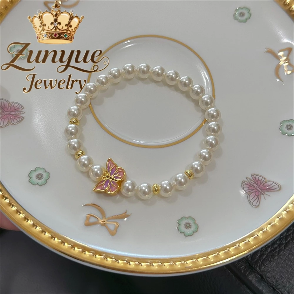 

High-End Pearl Butterfly Bracelet, High-End Style Bracelet Fashion Jewelry Exquisite Charms Best Selling Popular Handicraft