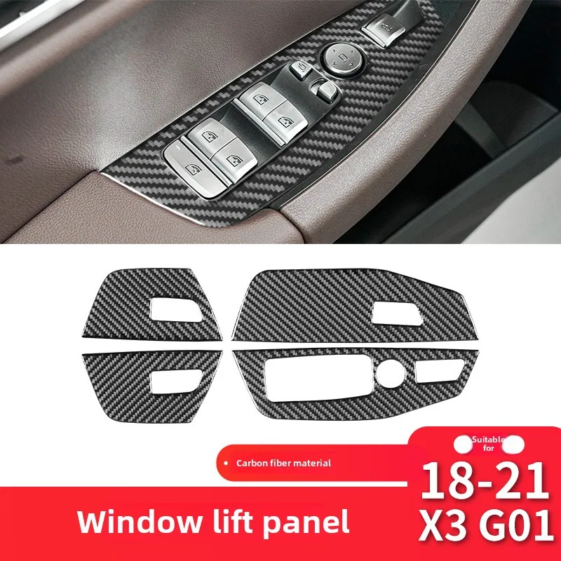 

Suitable for BMW X3X4G01G02G08 carbon fiber window lift panel decorative interior modification