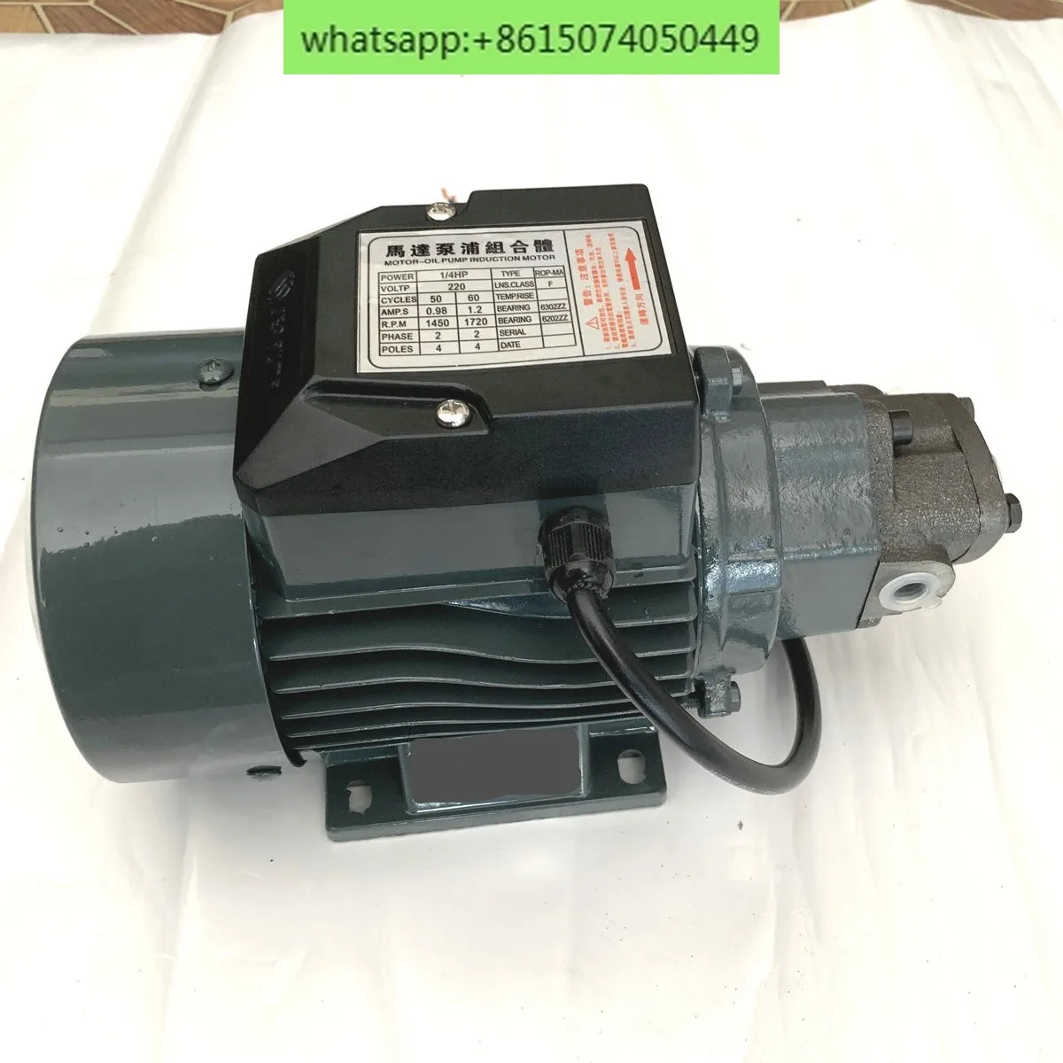 20 V leises, selbstansaugendes einphasiges Motorantriebsrad TOP-12A + 1/4 PS