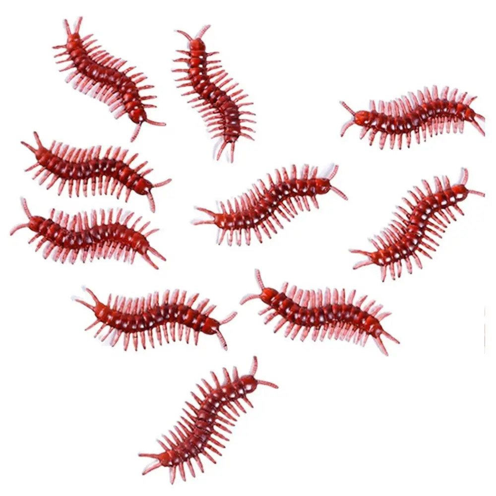 

10Pcs/set Scorpion Simulation Fake Rubber Cockroach Gecko Fake Simulation Cockroach Model Centipede Soft Material Halloween Gift