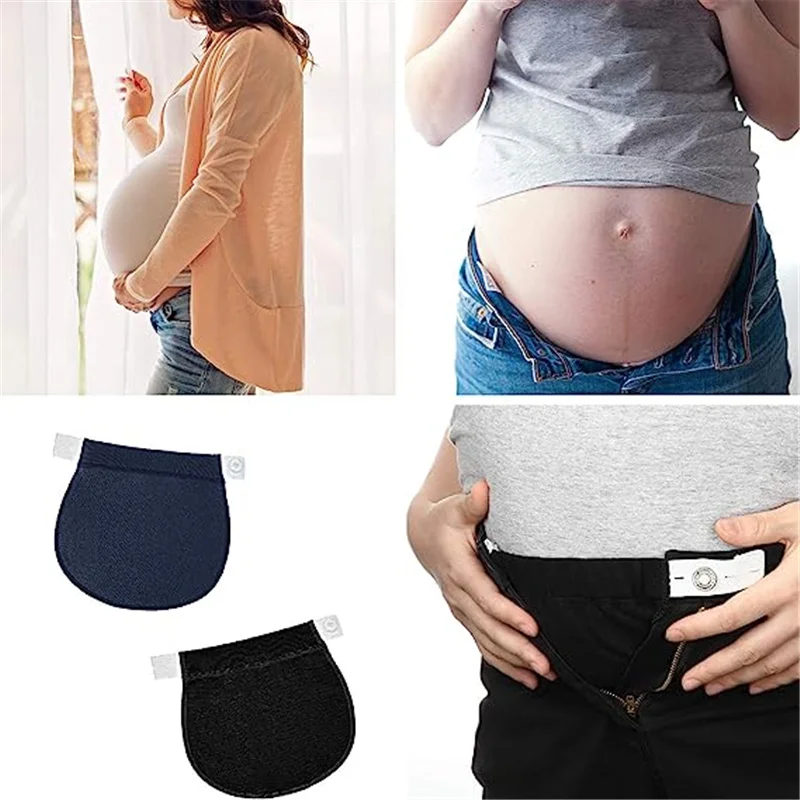 2021 Fashion Adjustable Maternity Pregnancy Waistband Belt Elastic Waist Extender Patch For Pregnant Sewing Accessories