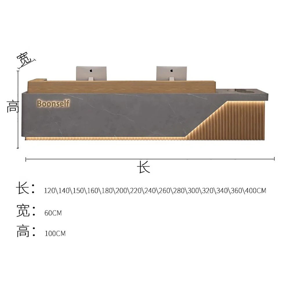 Delicacy Elegant Bar Counter Cabinet Modern Fashion Unique Luxury Reception Desks Simple Nordic Mostrador Commercial Furniture