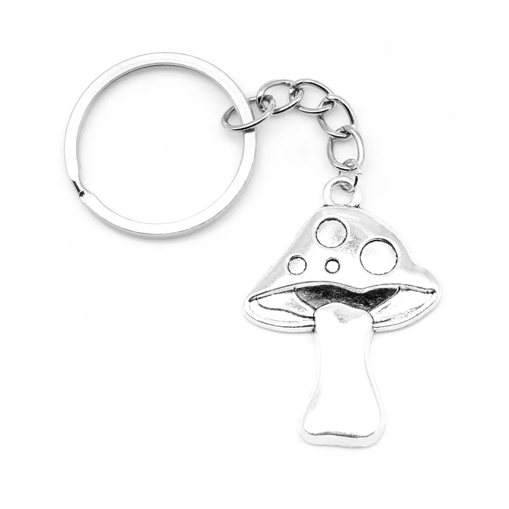 1 Piece Mushroom Key Ring Car Best Friends Jewelry 29x40mm