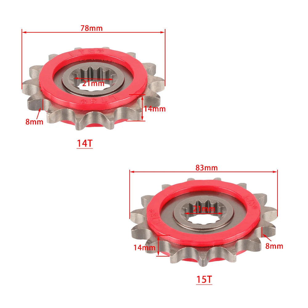 1pcs Motorcycle 14/15 Tooth Pinion Is Suitable for Benali TRK 502 502C BJ300 TNT300 BN302 BJ500 BJ600 TNT600 Accessories