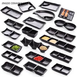 Japanese Melamine Dipping Saucer Black Vinegar Saucer Not Easily Broken Plastic Soy Sauce Dish Sauce Dispenser Home Tableware