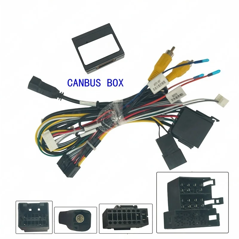 ISO Wiring Harness CAN Bus Decoder Audio RCA Plug 16 Pin Cable Adapter for Geely  Boyue