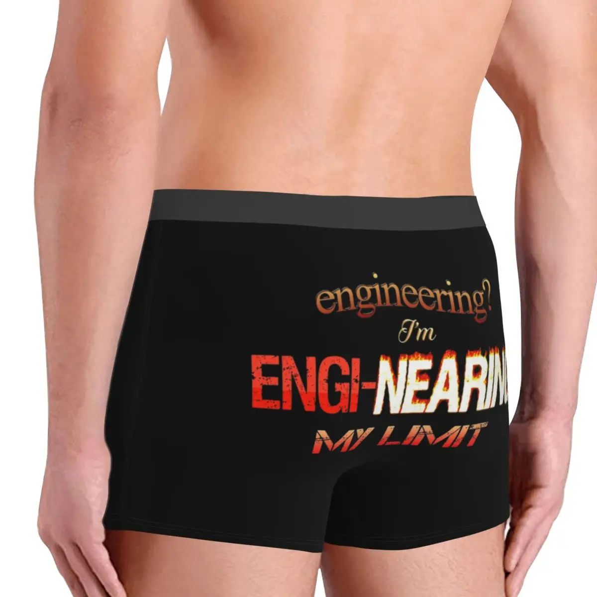 الملاكم السروال السراويل الهندسة أنا Engi-على حدي مهندس Pun سراويل الرجال ملابس داخلية مريحة ل أوم رجل هدية