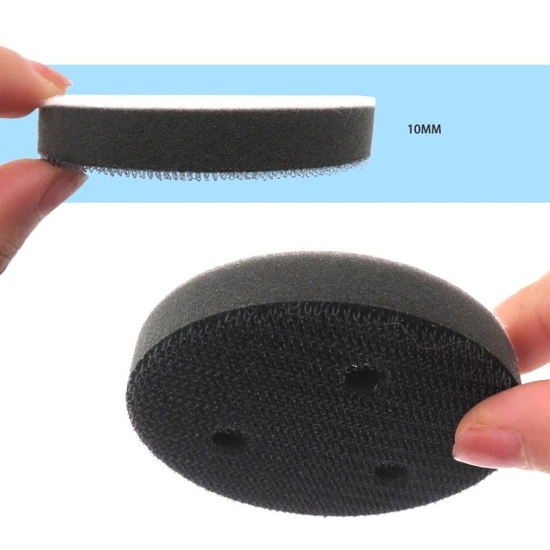 Interface Esponja Pad para Carro, Espuma Macia, Hook and Loop Backing, Almofadas de Almofada para Auto Body, Discos de Lixar, Lixadeira Orbital, 3 in, 5PCs