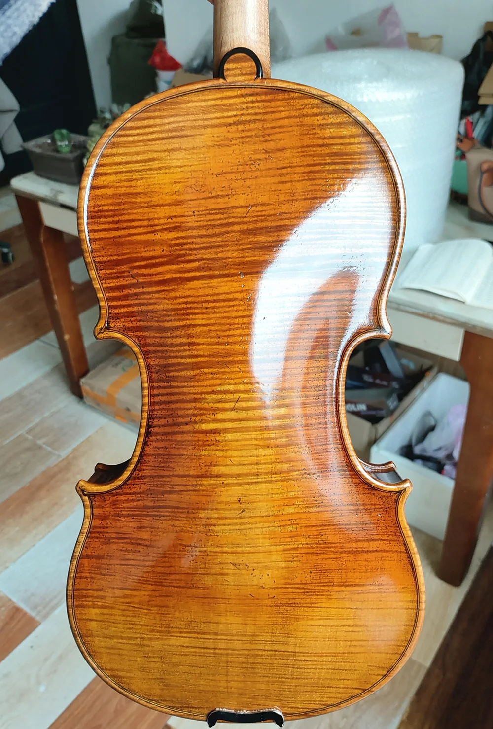 SELECTED One Piece Back! Master II Level Stradivarius Violin Size 4/4 #4082 European Wood Handmade Oil Varnish