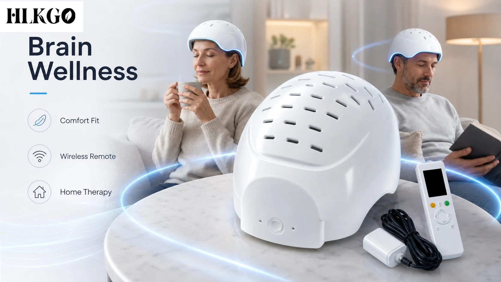 Portable 1050nm Near Infrared Light Therapy Helmet PBM Brain Stimulation For Alzheimer Stroke Parkinson Depression Home Use