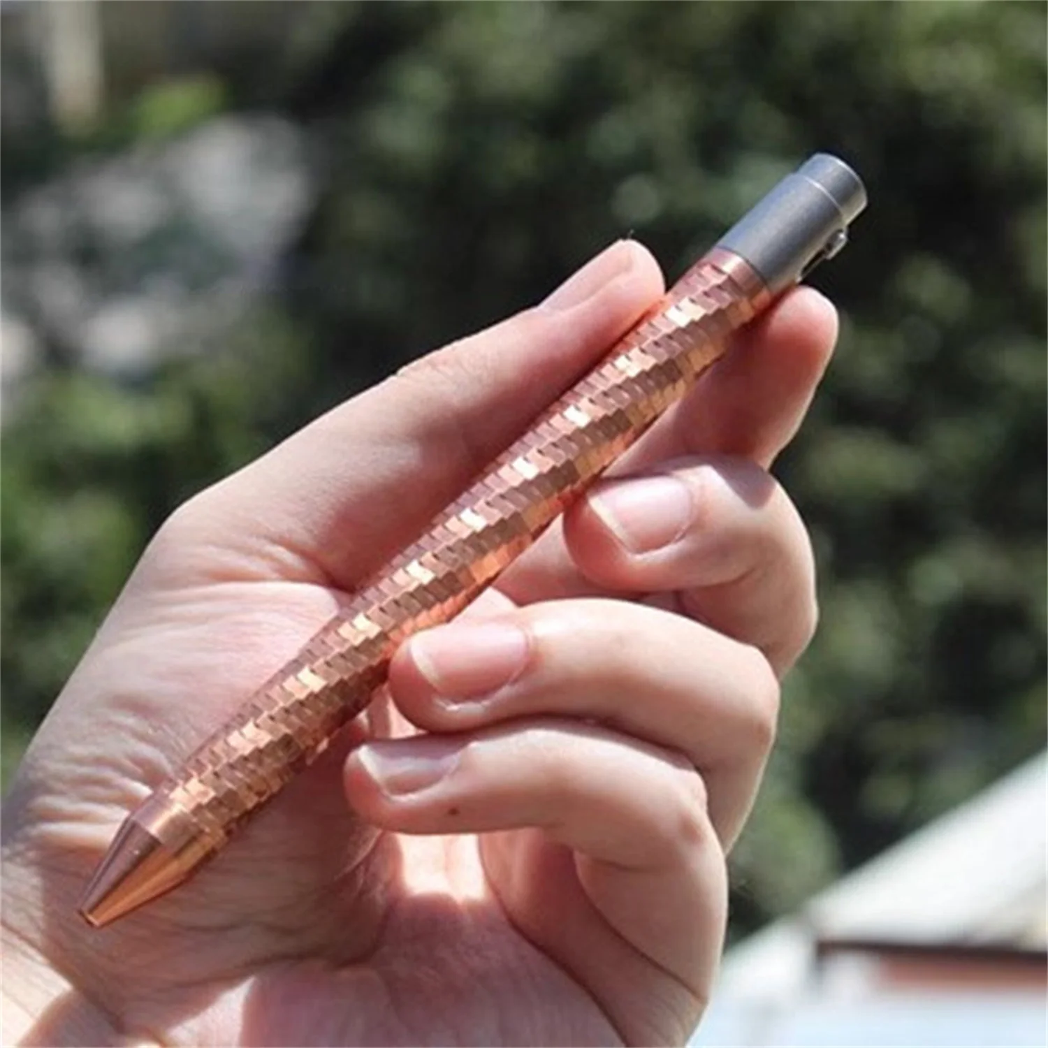 Titanium alloy Pen  EDC  G2 Refill Outdoor Multifunction Pen Signature Pen Keychain Ballpoint Pen for Hiking Camping