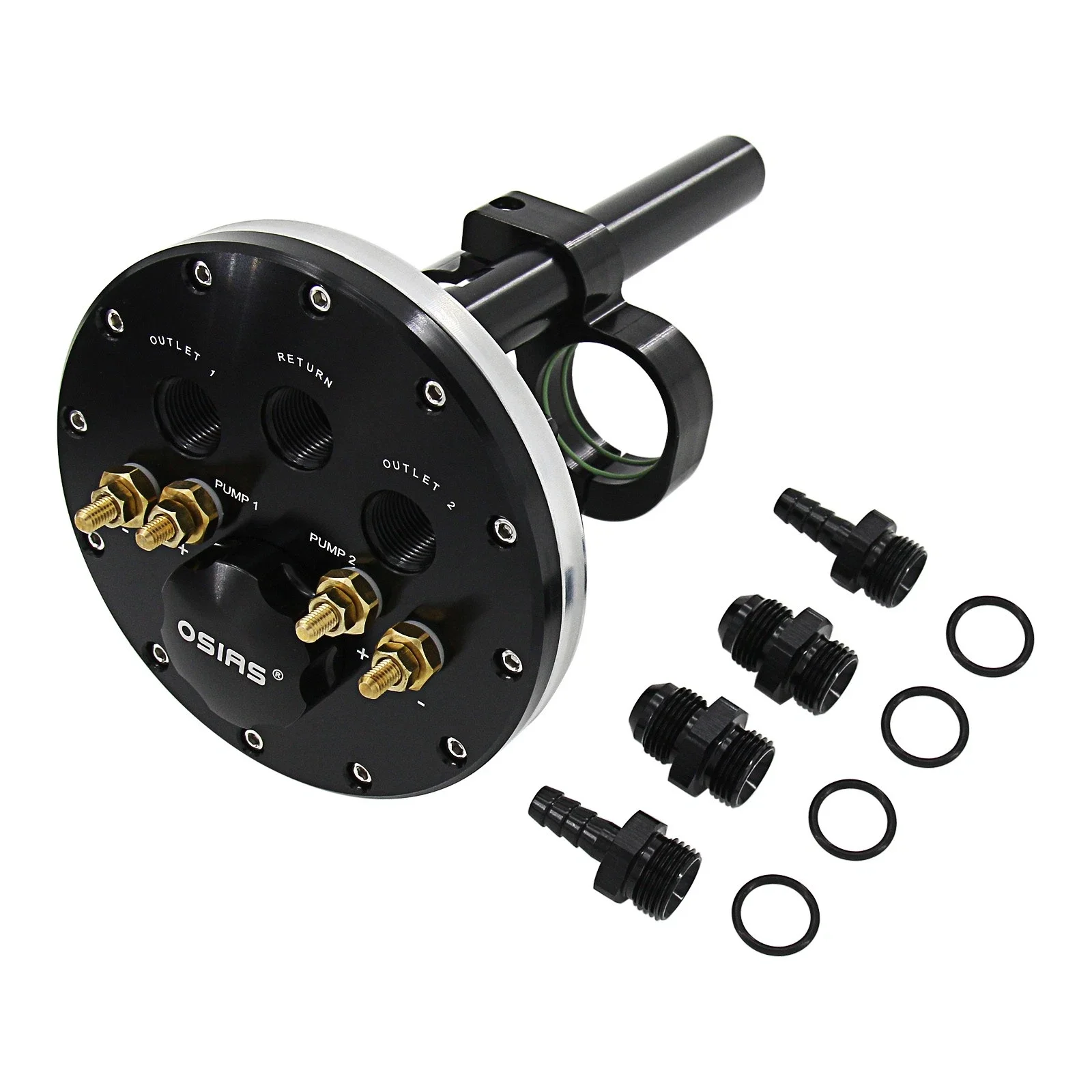 2 Pumps +Twin Fuel Pump Hanger 39-40mm Pumps Suits Single or Dual Walbro 525