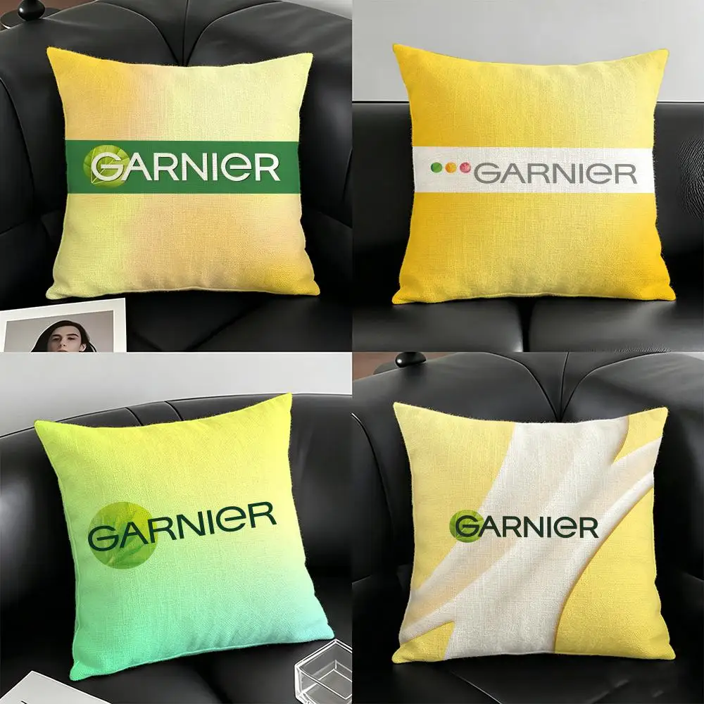 Funda de almohada de la marca G-Garnier, fundas de almohada de lino para sofá, sala de estar, banco, patio, suelo, decoración del hogar