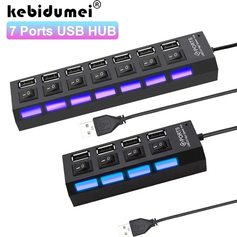4/ 7 Port Usb Hub U…