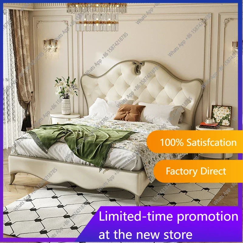 

S Американская эстетика, кровать для спальни, удобная современная высококачественная легкая роскошная кровать, минималистичная мебель для дома Letto Matrimoniale