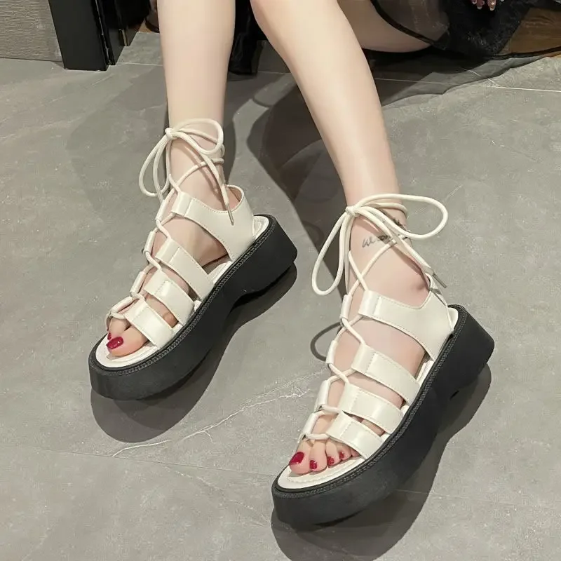 Summer 2024 Sandals For Woman Roman Style Beach Platform Footwear Shoe Vip Women\'s Shoes With Comfortable Offer Designer H F