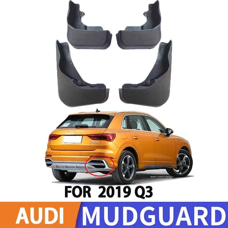 For 2019-2023 Audi Q3 Dynamic AUDI Q3 s-line Auto Car Tire Fender Splash Guard Front and Rear Wheel Fenders