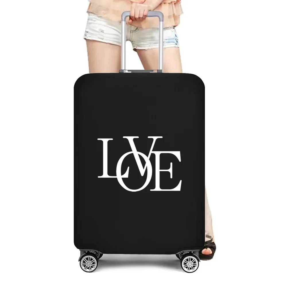 2022 Travel Luggage Suitcase Protective Cover Trolley Case Luggage Dust Cover Travel Accessories Packing Organizer Text Printed