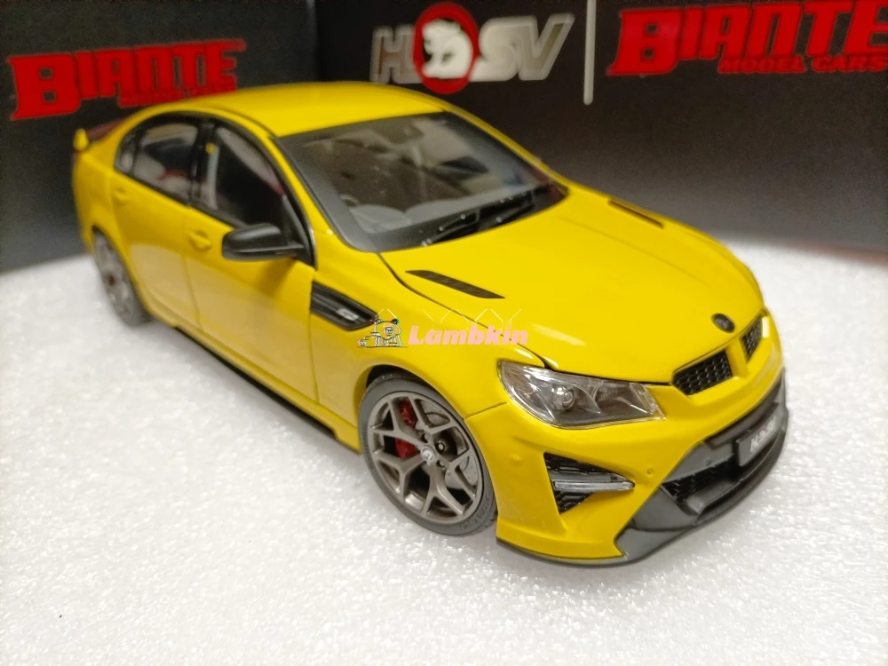 

Biante 1:18 For Holden HSV GTSR HERON Yellow Alloy Open Door Limousine Model Collection Microfiche