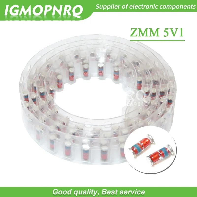 200PCS ZMM 5V1 LL34 SMD Zener diode package 1/2W 0.5w 5.1V Chip Zener diode