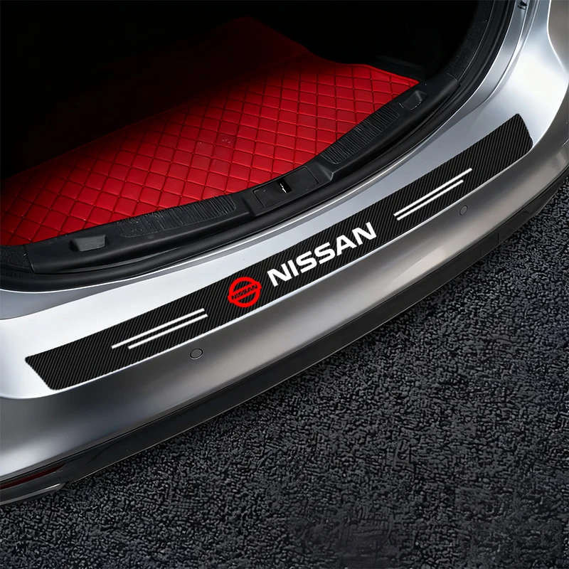 

5pcs New Car 3D Carbon Flber Car Door SIll Protector Scratch Proof Tape for Nissan Nismo GTR Altima Qashqai Almera Navara