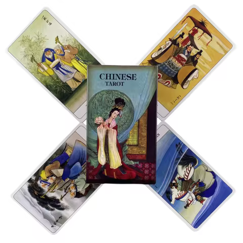 Chinese Tarot Cards A 78 Deck Oracle English Visions Divination Edition Borad Playing Games