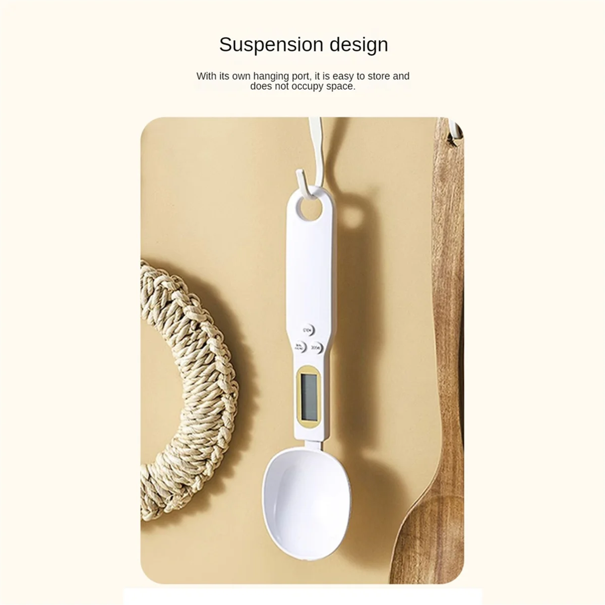 Digital Measuring Spoon Weighing Spoon Scale 500g / 0.1g High Precision with LCD Screen Display for Kitchen Gadgets -A