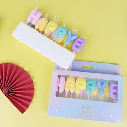 13 Pack Colorful Letter Birthday Candles Children's Adult Party Letter Candy Color Cake Decoration