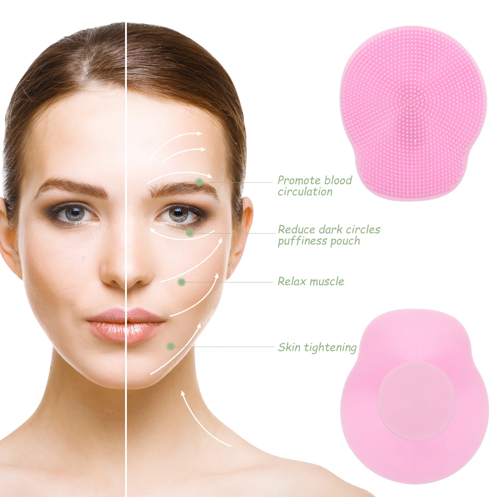 فرشاة وجه من السيليكون للتنظيف العميق، أداة العناية بالبشرة اللطيفة، مقشر الوجه للرجال والنساء، مقشر التنظيف #1