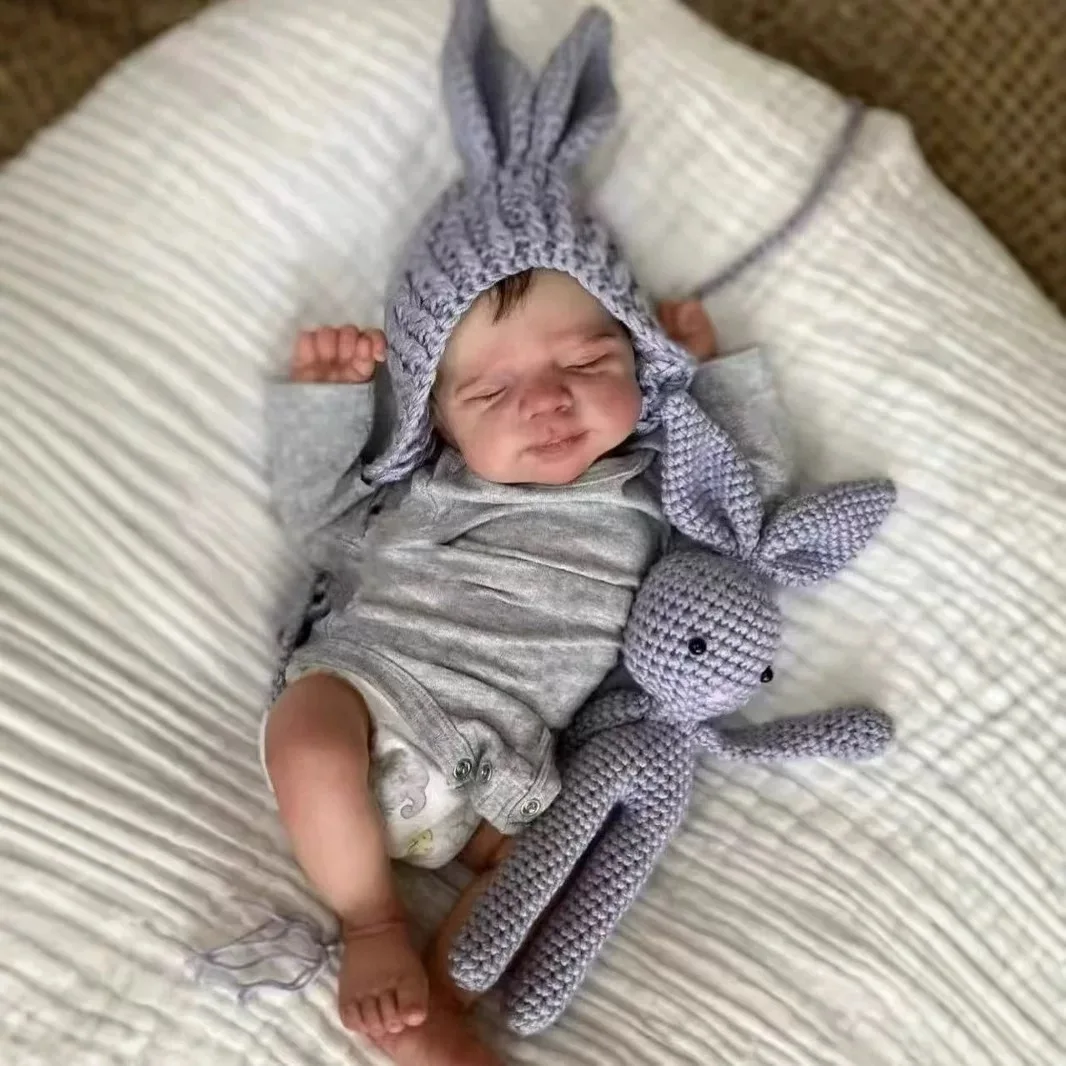 

Reborn Realistic Baby Girl Dolls 22 inch Perfectly Cute Soft vinyl Newborn Dolls Open Mouth Real Life Sweet Toddler Doll Soft Cloth Body Reborn Child Doll Toys