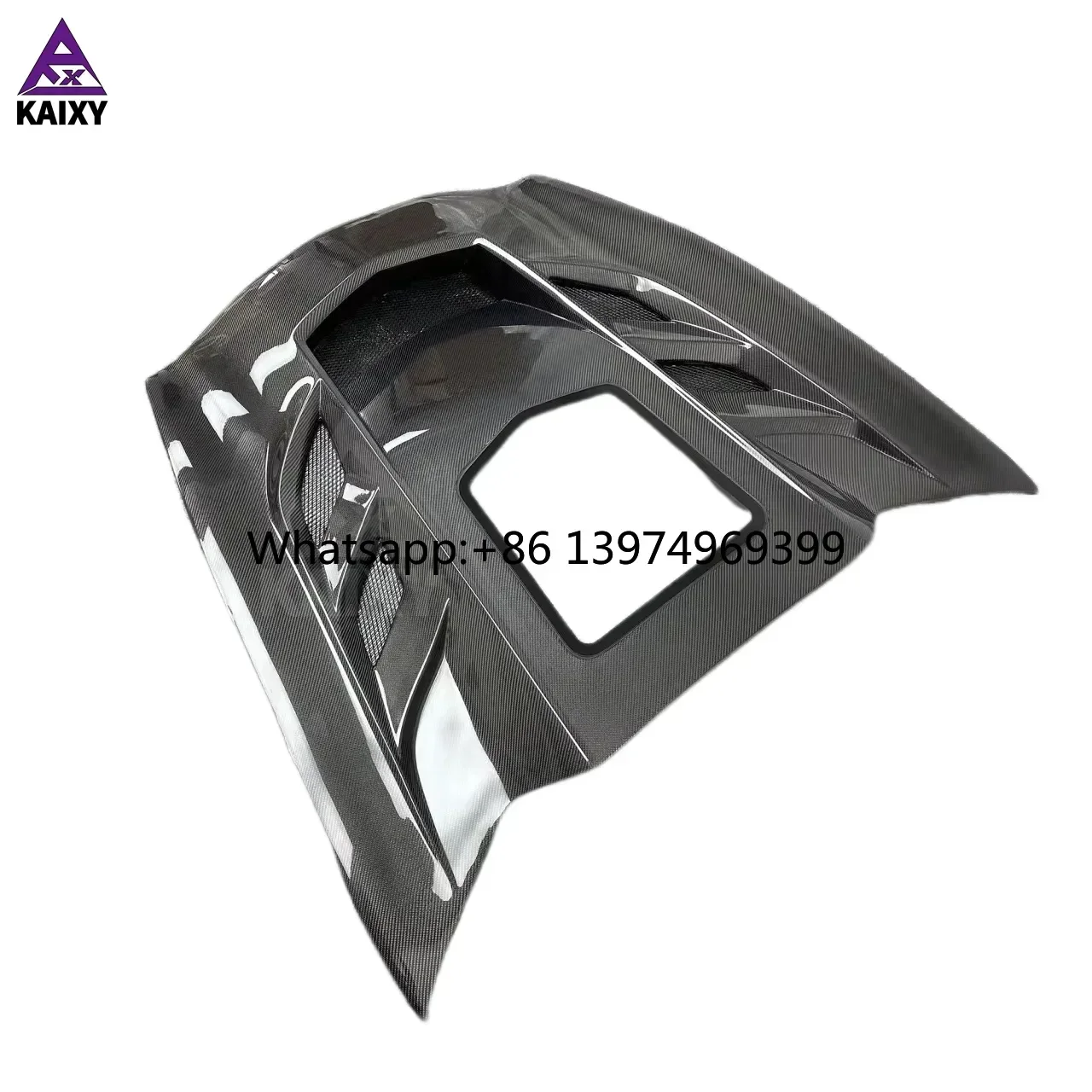 Transparent Glass Style Engine Vented Hood for Chevrolet C7 Z06 2014-2019 Car Engine Bonnet Cover