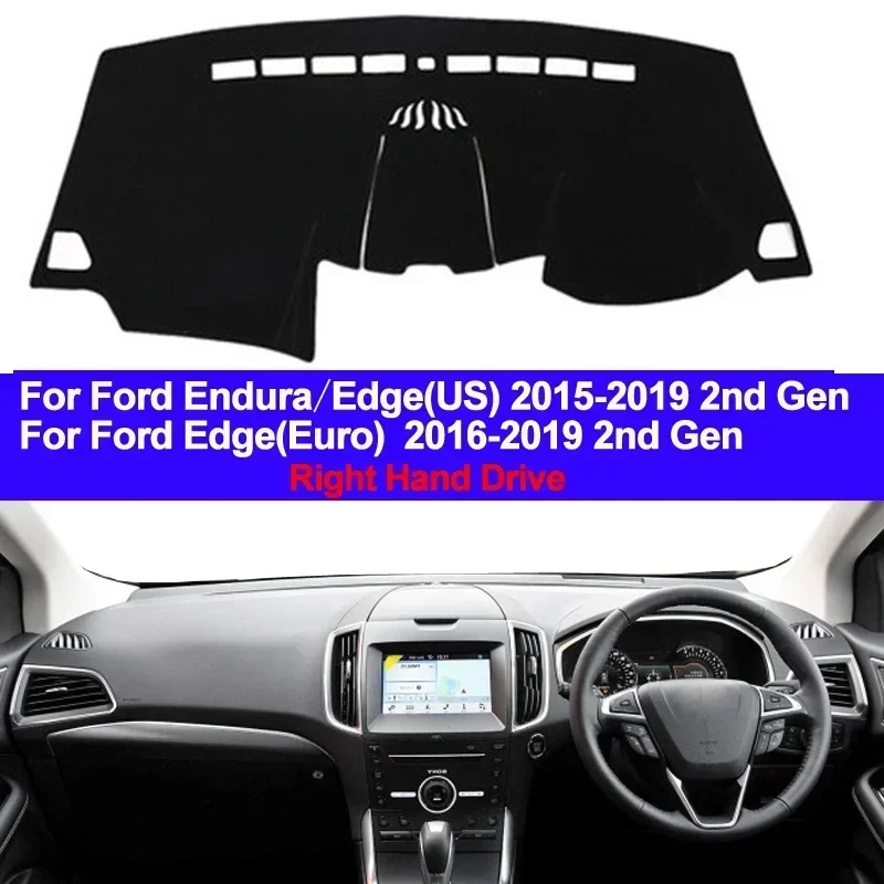 

Car Dashboard Cover Non slip pad For Ford Edge / Endura 2015 2016 2017 2018 2019 LHD RHD Dash Mat Sun Shade Pad Anti-UV Cushion