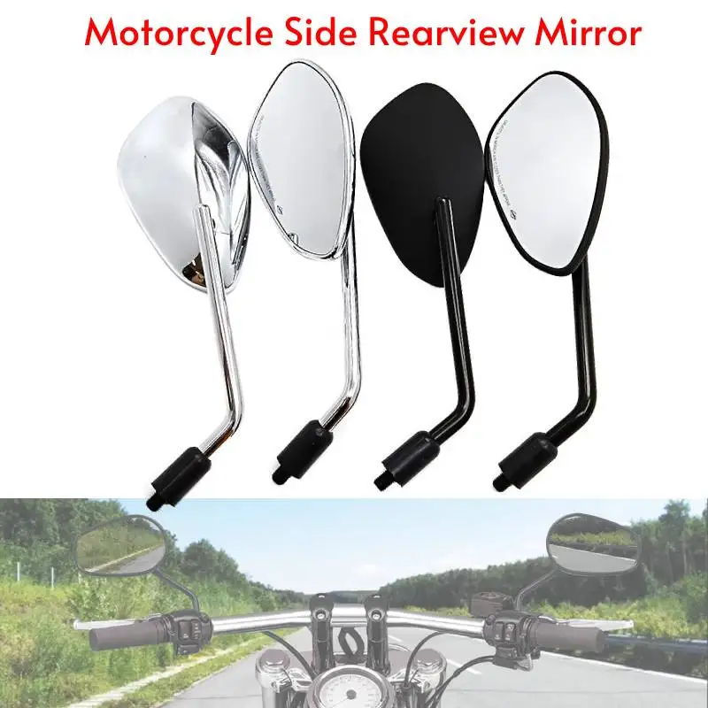 

Motorcycle Mirrors 10MM ABS 360° Rotatable Handlebar End Bar Rear View Mirror For Honda Street Bike Scooter E-bike Side Mirror