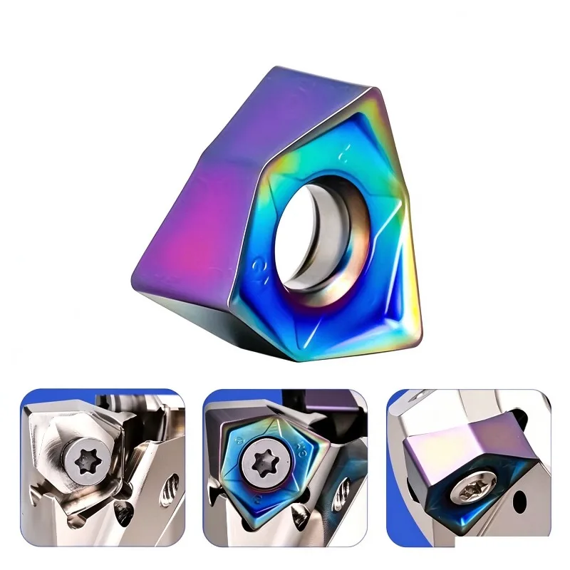 WNMU WNMU0806 WNMU080608 double-sided hexagonal heavy-duty insertion 90 ° matching WFWN MFWN900 end face milling head FMB