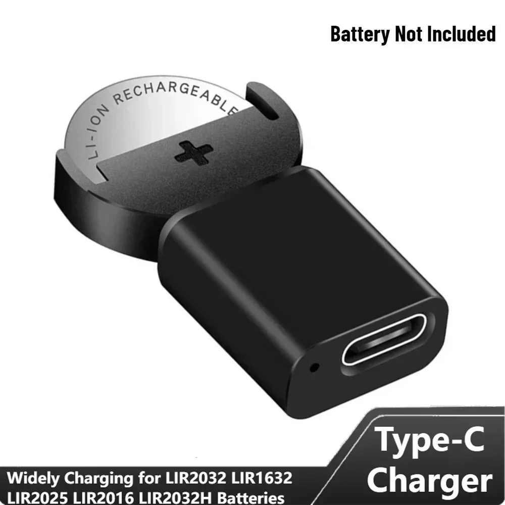Type-C Lithium Coin Charger For LIR2032 LIR1632 LIR2025 LIR2016 LIR2032H Batteries Long-Lasting Rechargeable Button Cell view 4