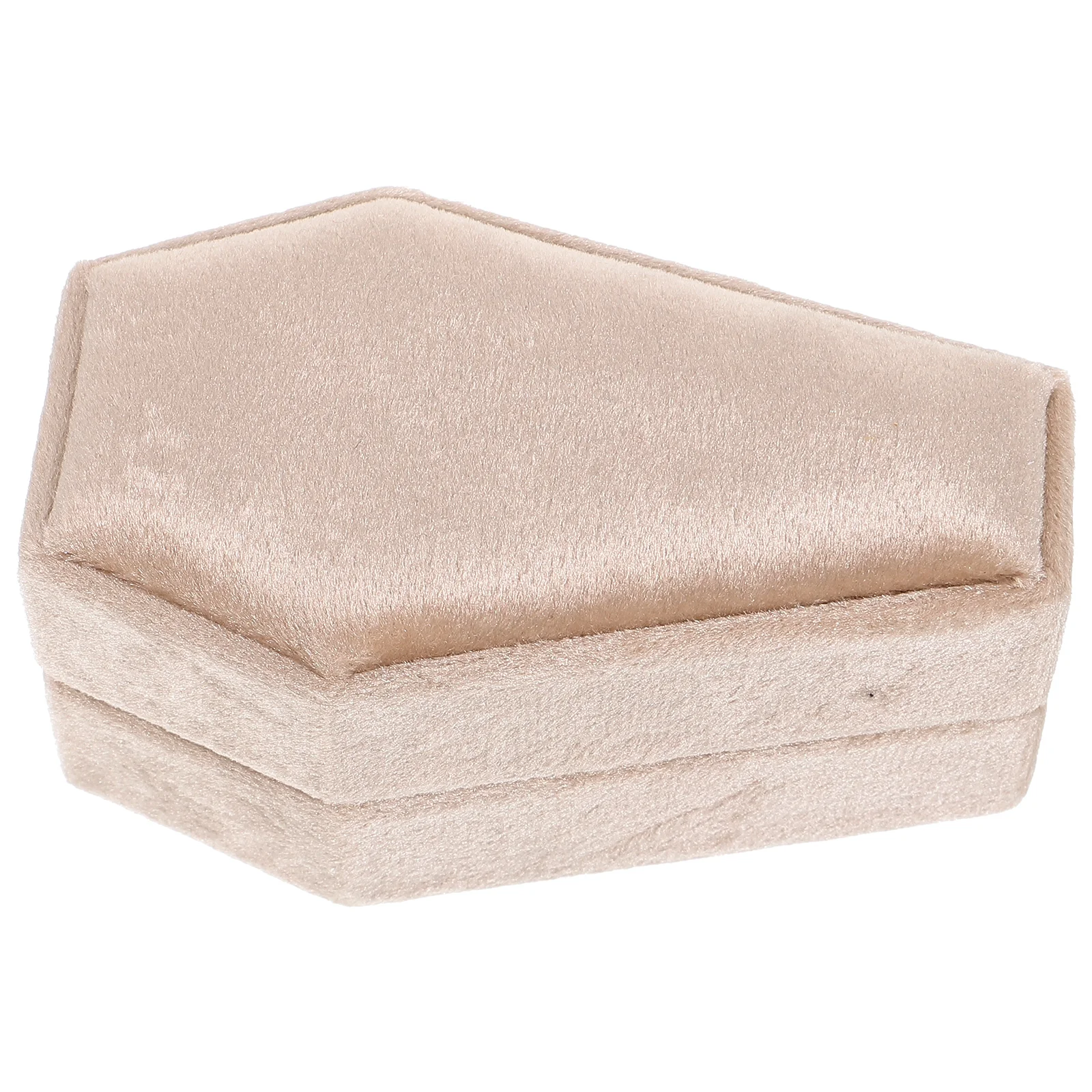 

Velvet Coffin Necklace Box Soft Halloween Boxes Jewelry Container Jewellery Shaped Earring Holder