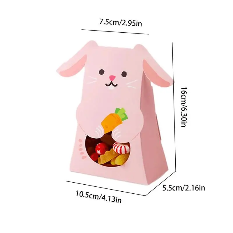 12pcs/lot Lovely Dog Cat Candy Box Cute Animal Gift Box Paper Gift Bags With Window For Kids Birthday Party Supplies&Decorations