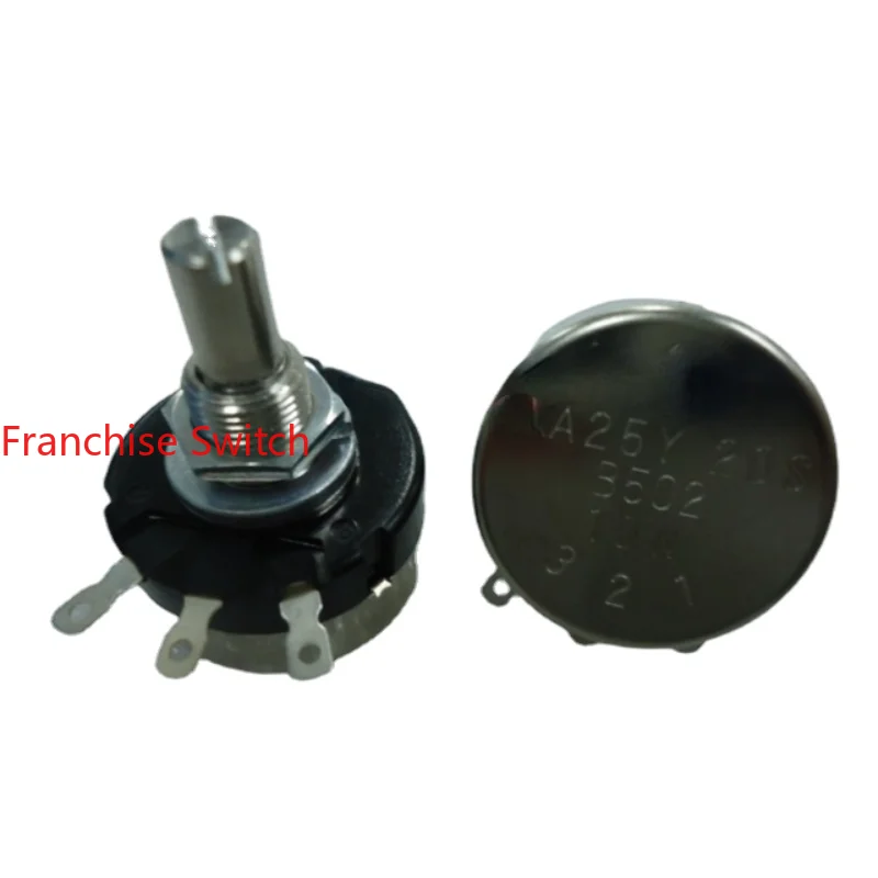 

Imported Wirewound Potentiometer RA25Y-20S-B502 B5k 20mm Round Shaft