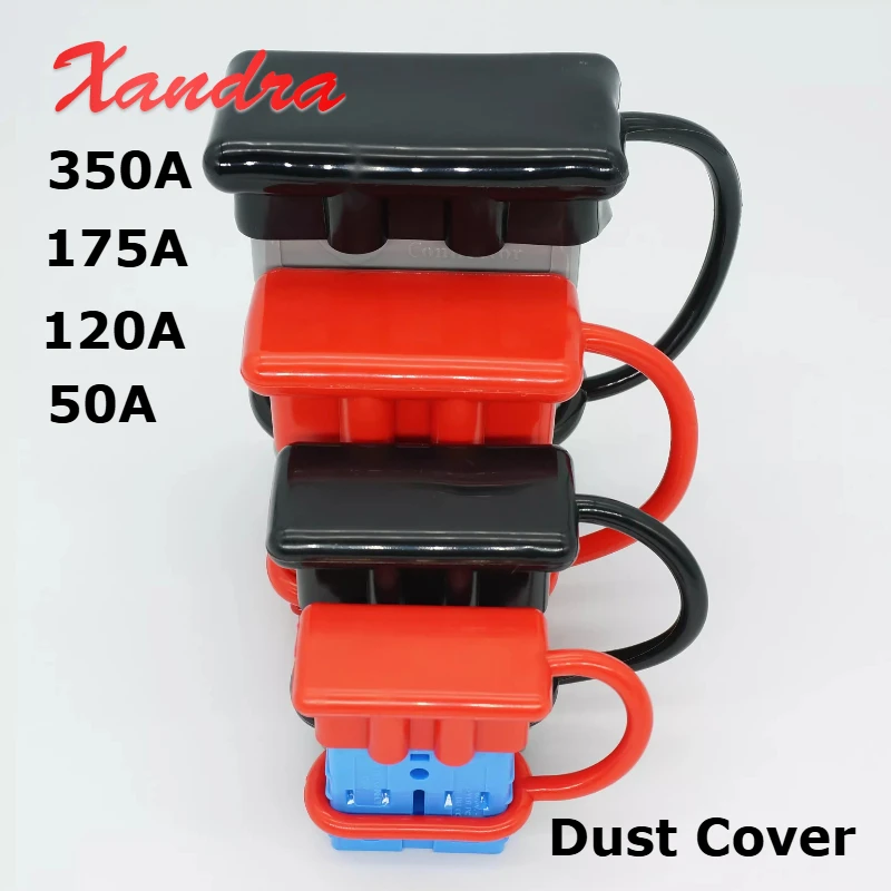 1pc For 50A 175A 350A 120A Gray Plug Connector Dust Cover Rubber Dust-proof Cap Electric Vehicle Male Female Plug Socket Cover