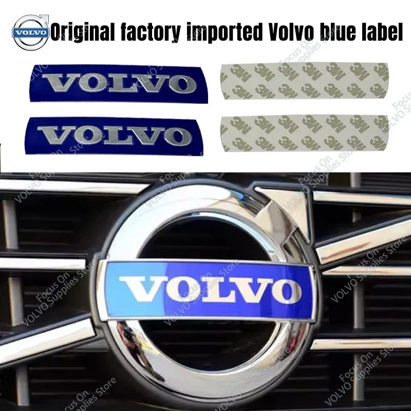 For Volvo XC60 S60L S60 S40 C30 XC90 S80L Front Grill Emblem badge Rear Trunk Badge Sticker Steering wheel sticker Accessories