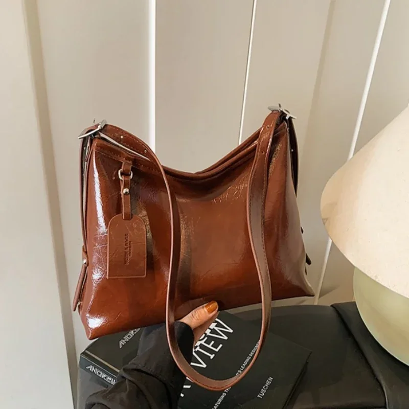 

Ladies Fashion Leather Shoulder Bag Women's Handbag Crossbody Bag, Luxury Famous Designer Classic Elegant Messenger Tote