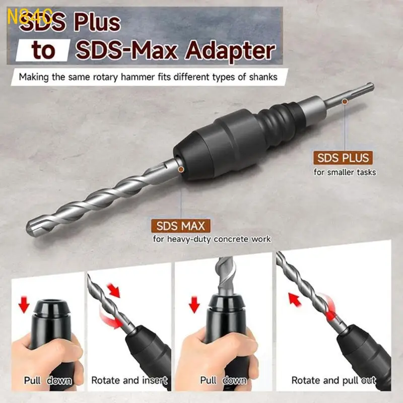 N84C Multoclospe SDSPLUS к адаптеру SDSMAX для инструмента для преобразователя с электрическим молотком
