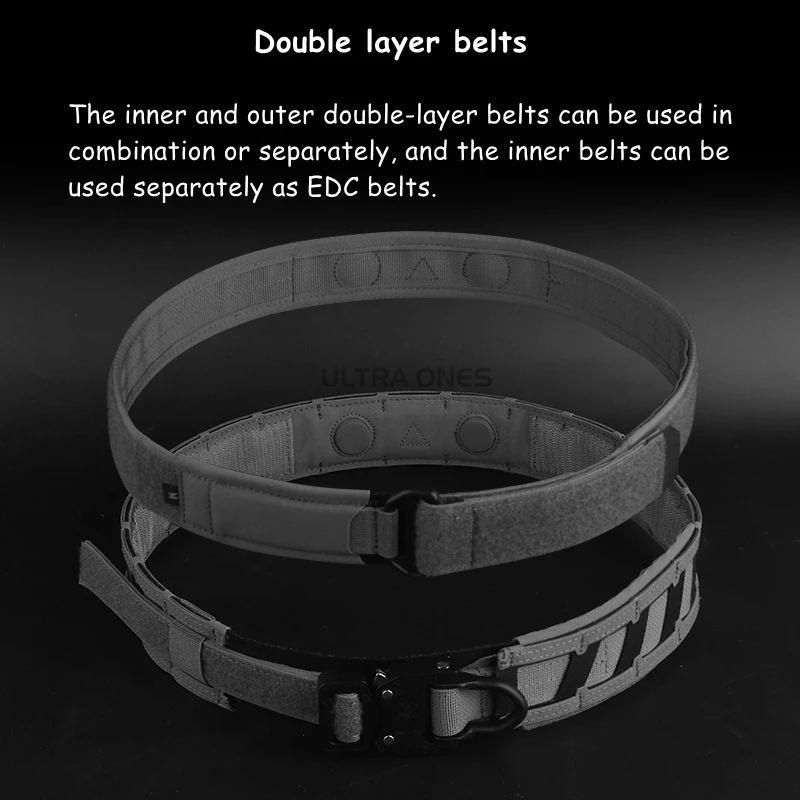 الادسنس حزام المعركة Agilit نمط في الهواء الطلق CS ميليتار التدريب أحزمة التكتيكية نظام مولي المغناطيسي 2 في 1 حزام خصر معدات الصيد #5
