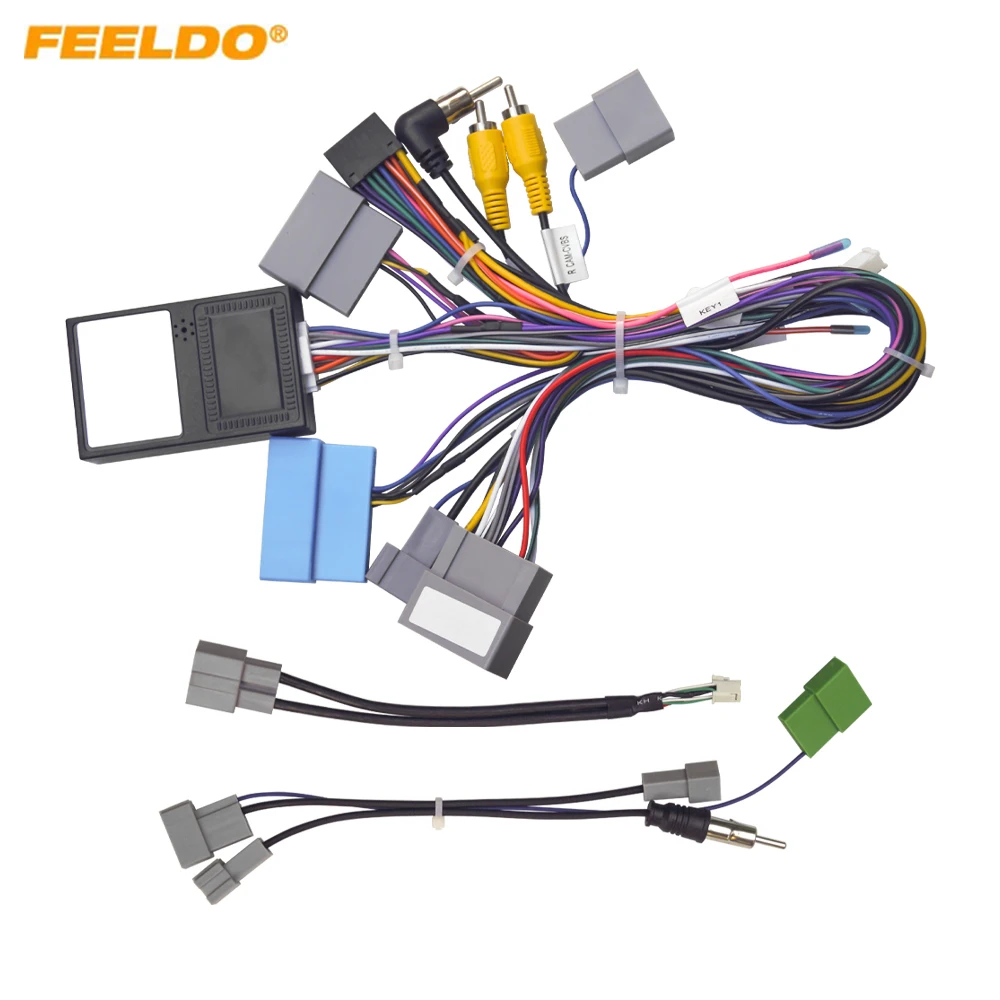 

Автомобильный 16-контактный кабель питания с адаптером для установки головного устройства в Honda Civic/CRV 2023