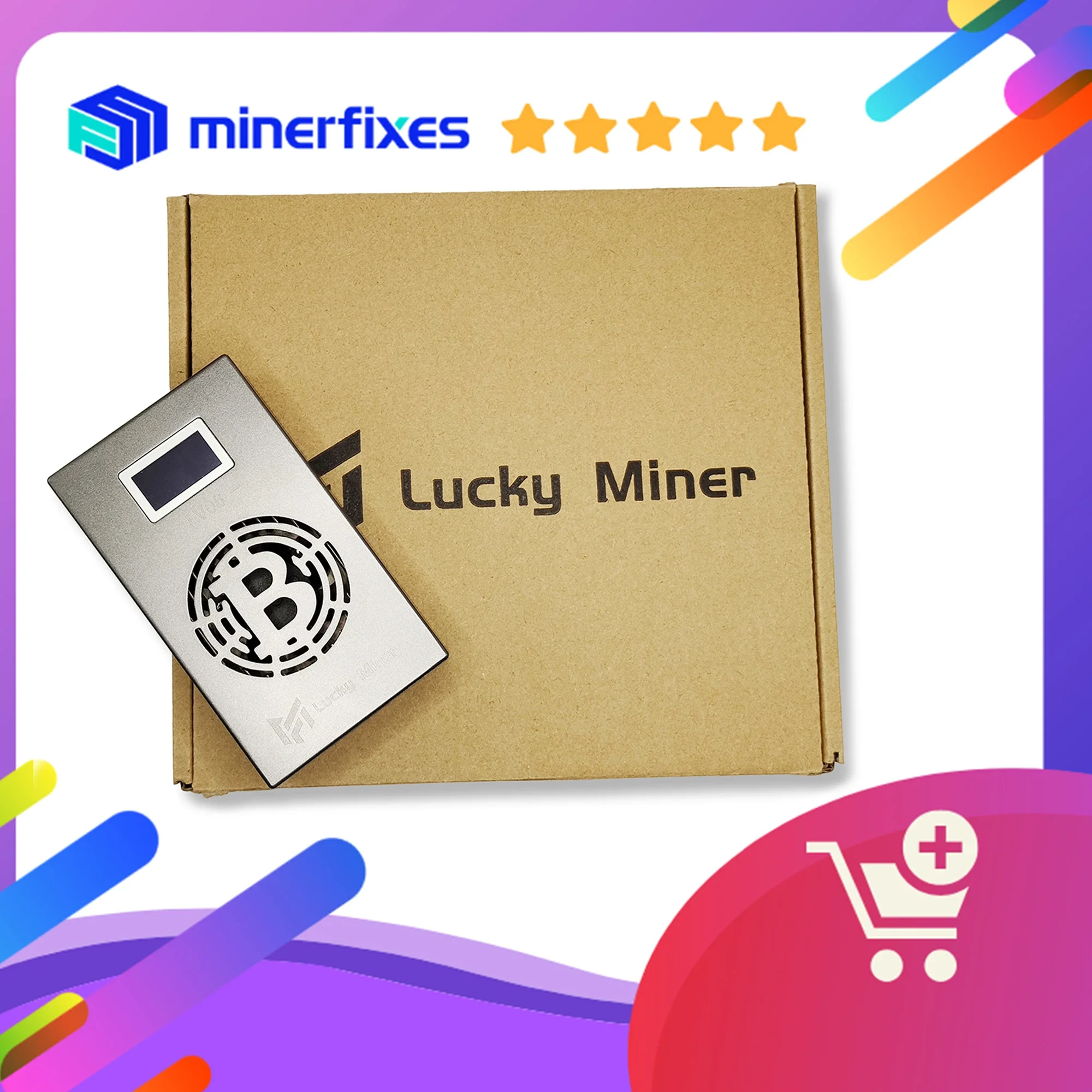 

Bitcoin Miner Lucky miner v6 WIFI 504GH/S 13W Крипто Solo майнер BTC BCH BSV DGB SHA256 BM1366 майнер Криптомайнер
